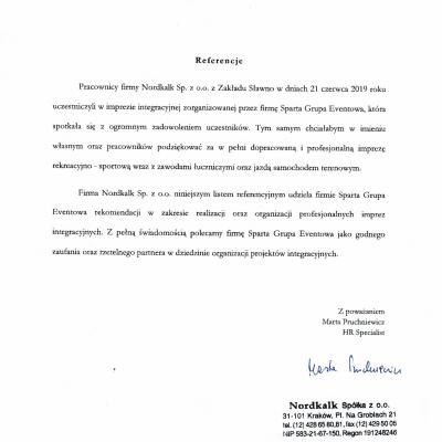Nordkalk Referencje