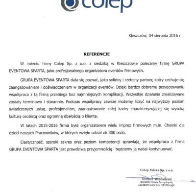 Referencje Colep