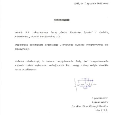 Referencje Mbank