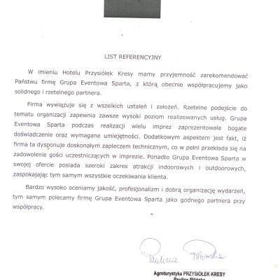 Referencje Przysiolek